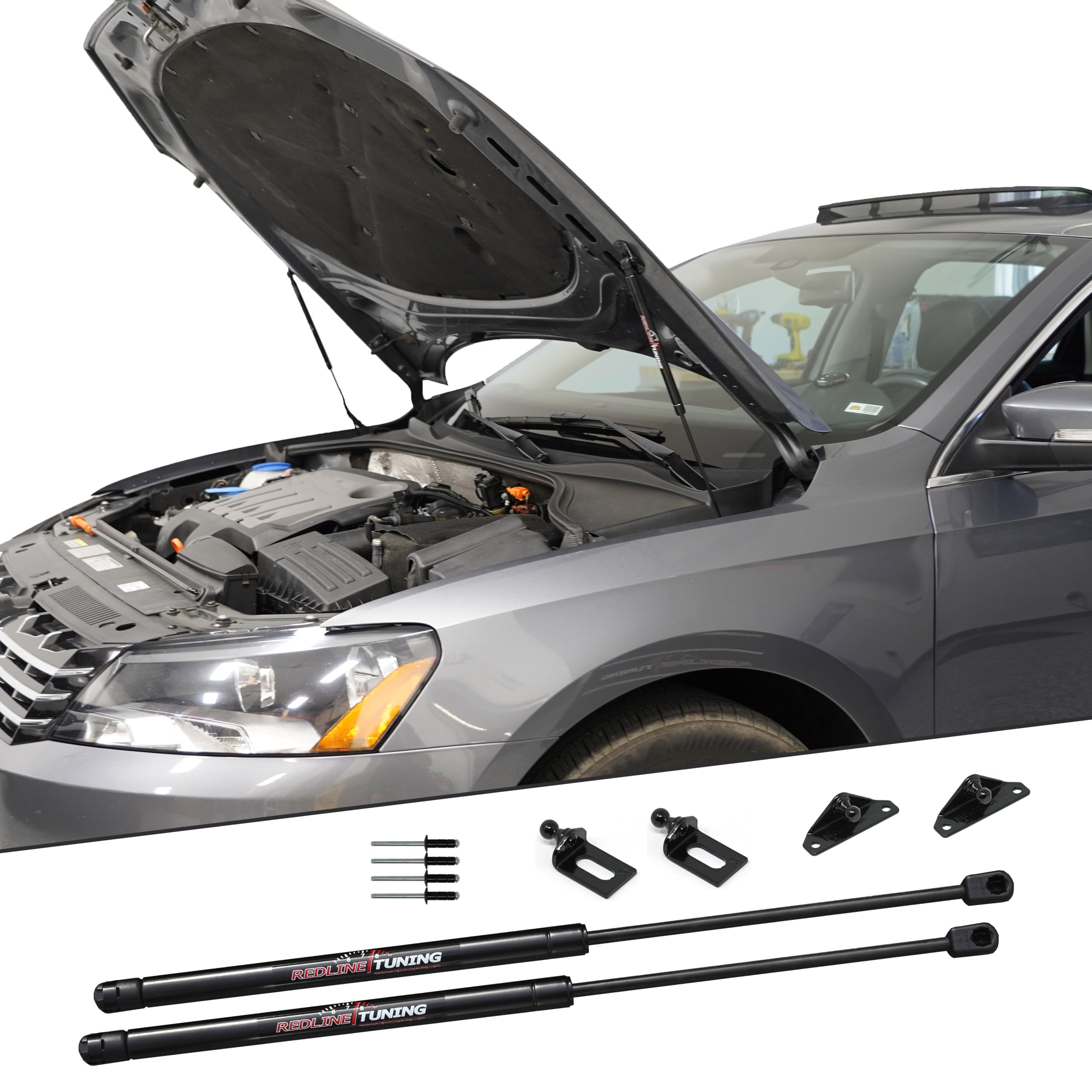 Amazon.com: Redline Tuning 21-37003-02 Hood Quicklift Plus System